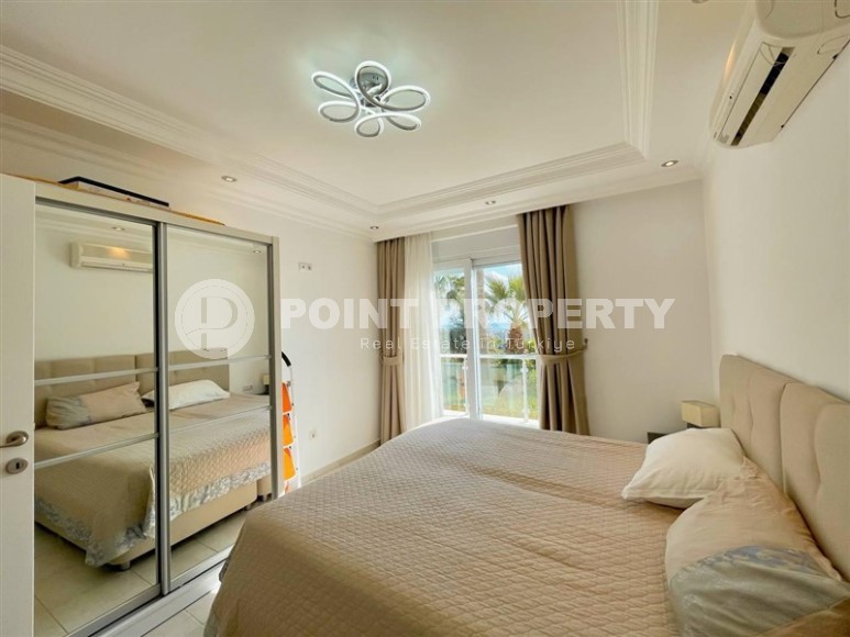 Уютная квартира с видом на море, на 1-м этаже, в доме 2007 года постройки, в нескольких минутах ходьбы от центра Аланьи-id-6402-фото-8