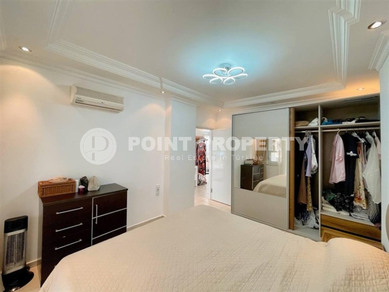 Уютная квартира с видом на море, на 1-м этаже, в доме 2007 года постройки, в нескольких минутах ходьбы от центра Аланьи-id-6402-фото-9