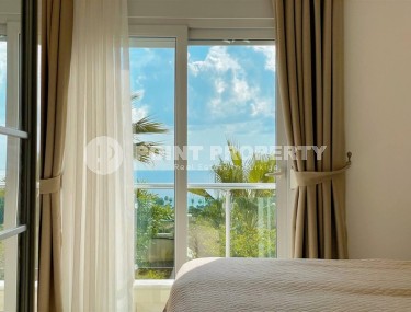 Уютная квартира с видом на море, на 1-м этаже, в доме 2007 года постройки, в нескольких минутах ходьбы от центра Аланьи-id-6402-фото-1