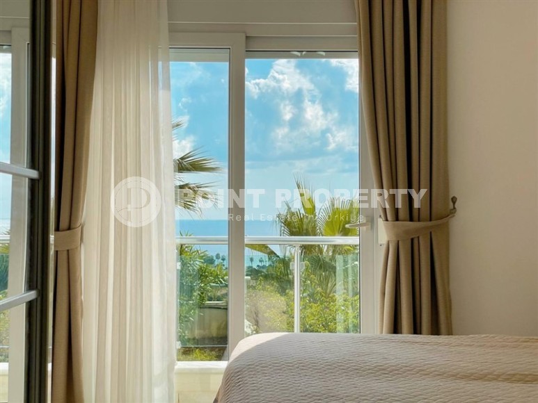 Уютная квартира с видом на море, на 1-м этаже, в доме 2007 года постройки, в нескольких минутах ходьбы от центра Аланьи-id-6402-фото-10