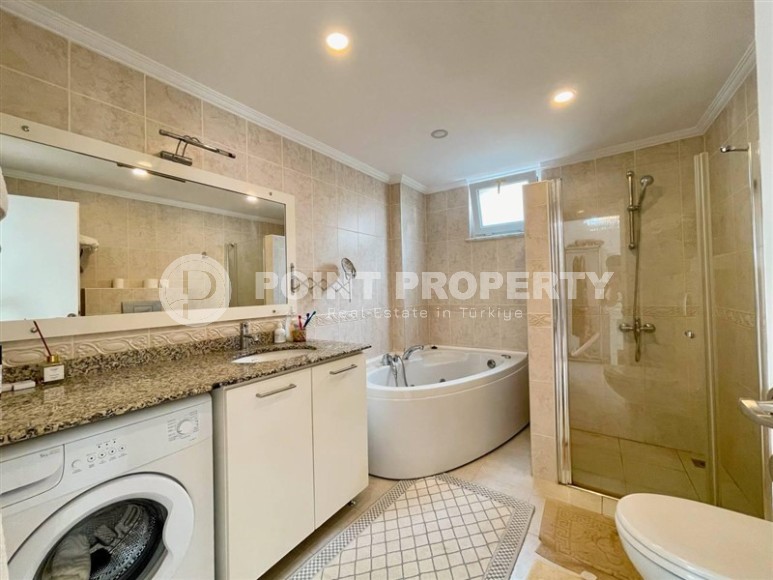 Уютная квартира с видом на море, на 1-м этаже, в доме 2007 года постройки, в нескольких минутах ходьбы от центра Аланьи-id-6402-фото-12