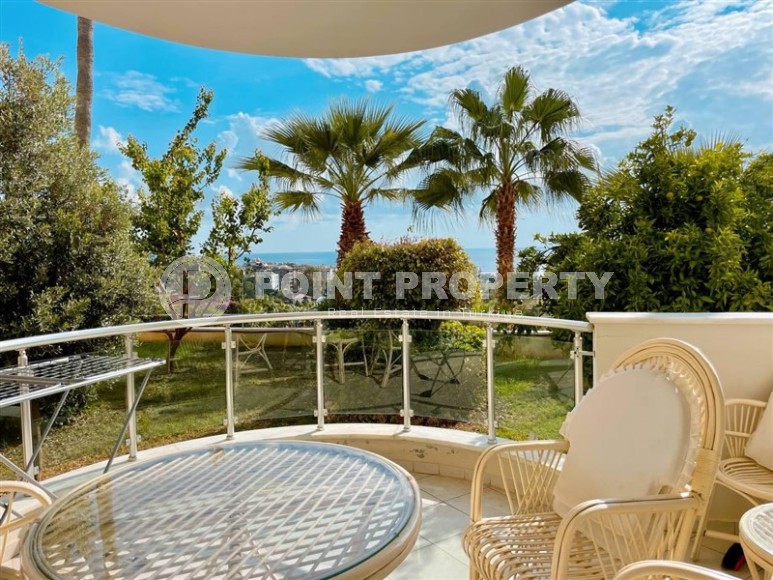 Уютная квартира с видом на море, на 1-м этаже, в доме 2007 года постройки, в нескольких минутах ходьбы от центра Аланьи-id-6402-фото-14