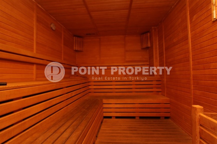 Уютная квартира с видом на море, на 1-м этаже, в доме 2007 года постройки, в нескольких минутах ходьбы от центра Аланьи-id-6402-фото-17