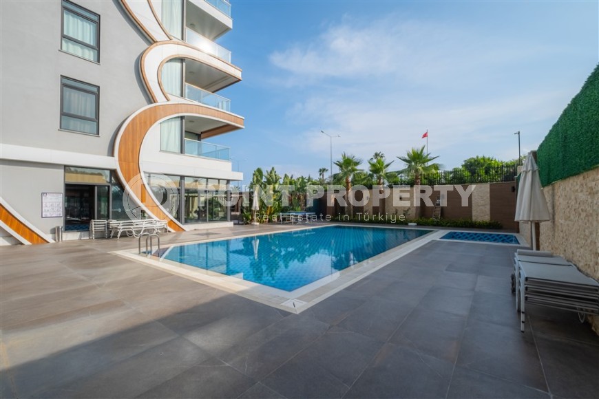 Стильная квартира с видом море, на 4-м этаже, в комфортабельном жилом комплексе, построенном в 2019 году-id-6405-фото-19