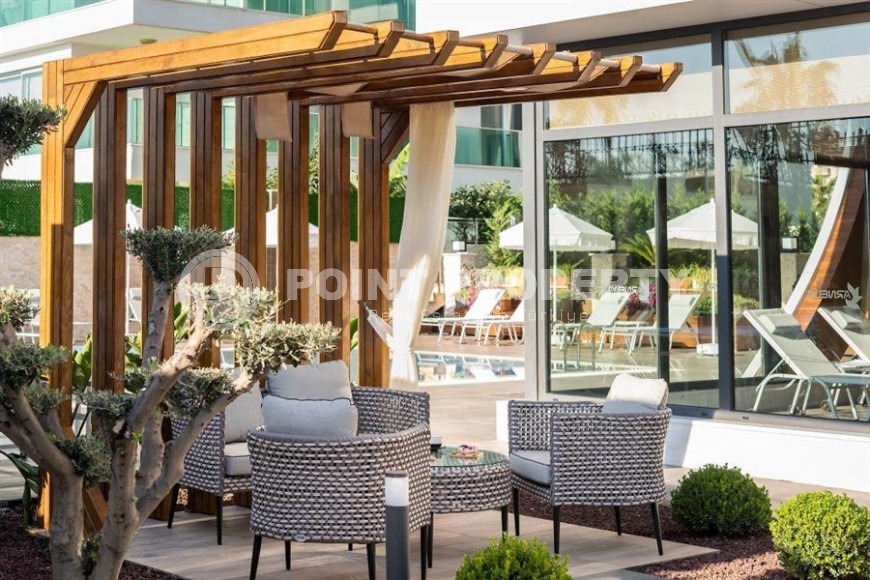 Стильная квартира с видом море, на 4-м этаже, в комфортабельном жилом комплексе, построенном в 2019 году-id-6405-фото-22