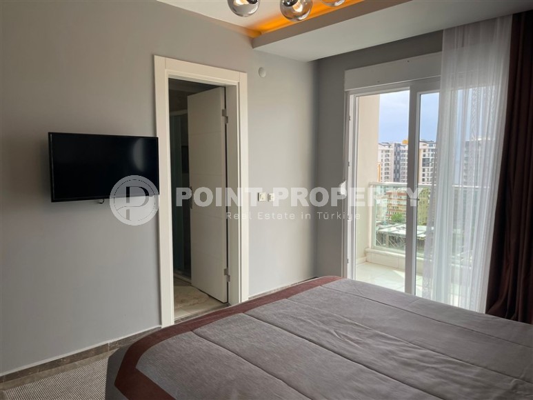 Panoramic apartment with sea views, on the 10th floor in a residential complex built in 2015, in the center of Mahmutlar district-id-6408-photo-8