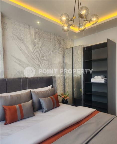 Новая квартира с современным дизайном, мебелью и бытовой техникой, в уютном, живописном районе Аланьи - Каргыджак-id-6409-фото-5