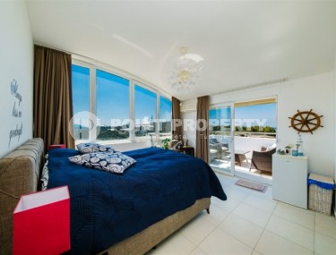 Панорамная двухуровневая квартира с видом на море, в живописном районе Аланьи - Конаклы-id-6412-фото-4