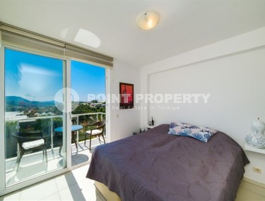 Панорамная двухуровневая квартира с видом на море, в живописном районе Аланьи - Конаклы-id-6412-фото-5