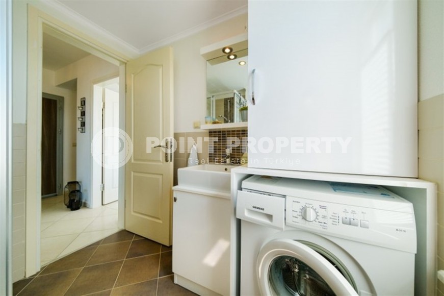 Панорамная двухуровневая квартира с видом на море, в живописном районе Аланьи - Конаклы-id-6412-фото-9