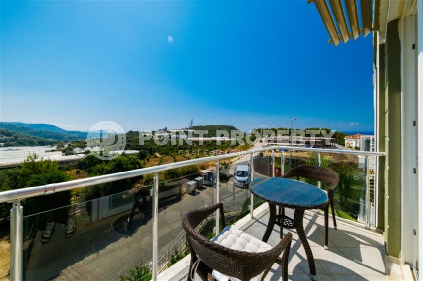 Панорамная двухуровневая квартира с видом на море, в живописном районе Аланьи - Конаклы-id-6412-фото-15