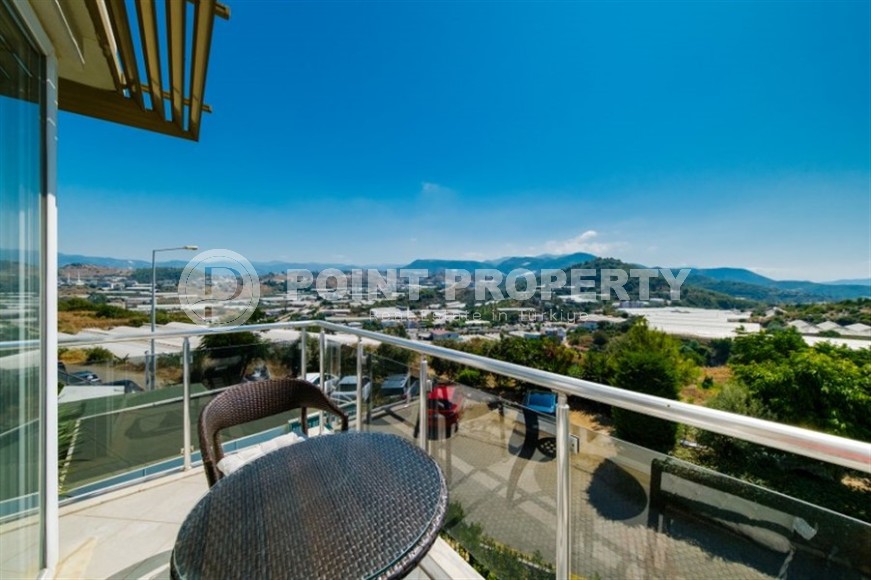 Панорамная двухуровневая квартира с видом на море, в живописном районе Аланьи - Конаклы-id-6412-фото-16