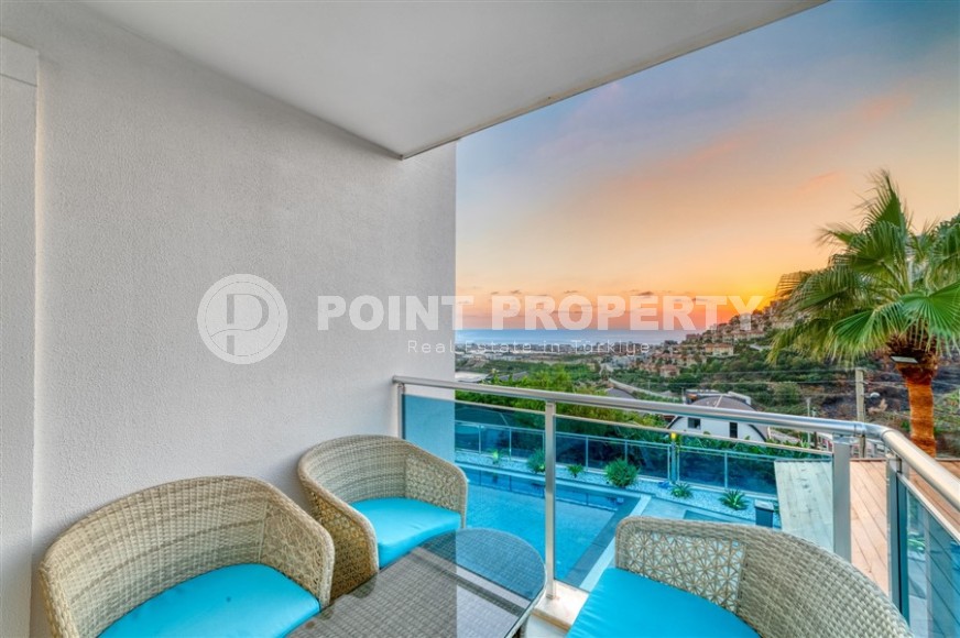 Detached two-storey villa with panoramic sea views, in a quiet, picturesque area of Alanya - Kargicak-id-6421-photo-17