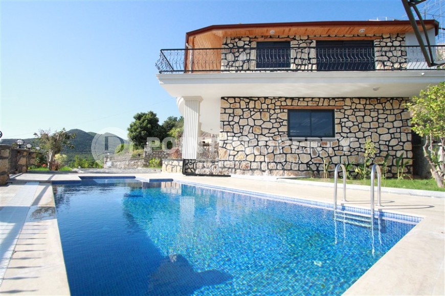 Новая двухэтажная вилла из натурального камня, с бассейном и садом, в 2500 метрах от моря-id-6422-фото-12