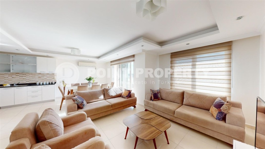 Атмосферная двухуровневая квартира на 7-м этаже с мансардой, в живописном, спокойном районе Аланьи - Авсаллар-id-6467-фото-2