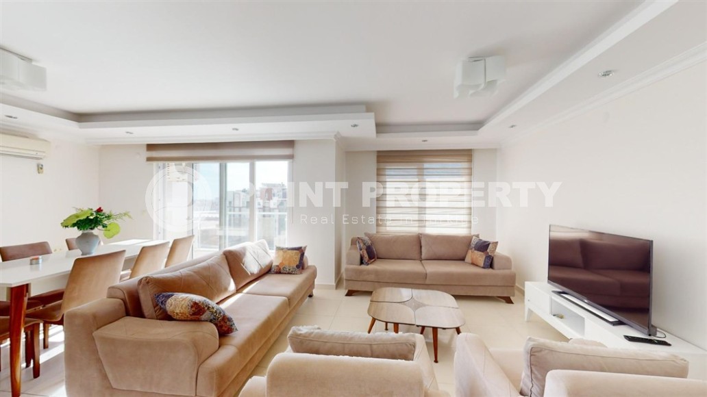 Атмосферная двухуровневая квартира на 7-м этаже с мансардой, в живописном, спокойном районе Аланьи - Авсаллар-id-6467-фото-3