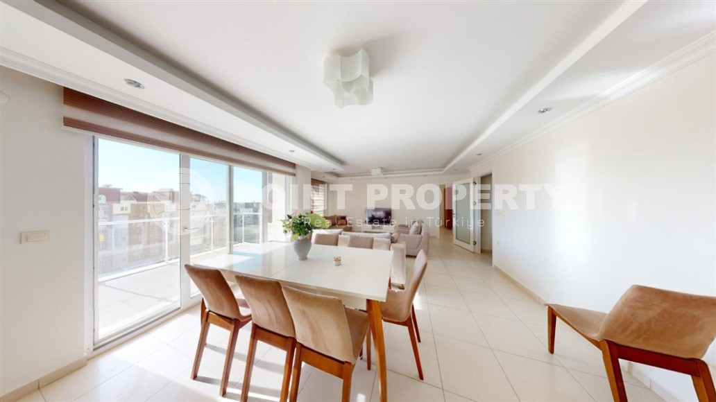 Атмосферная двухуровневая квартира на 7-м этаже с мансардой, в живописном, спокойном районе Аланьи - Авсаллар-id-6467-фото-4