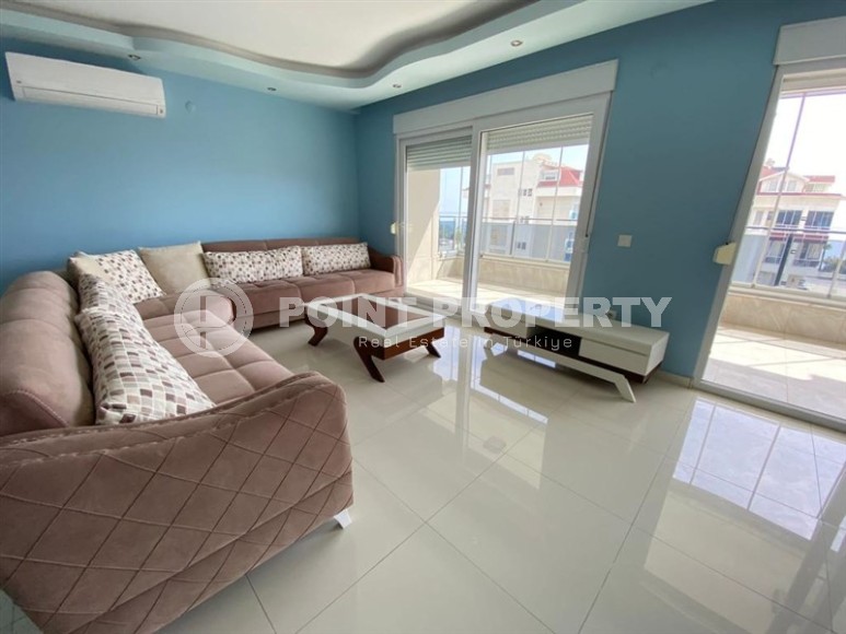 Панорамная квартира с видом на море, на 5-м этаже с мансардой, в центре спокойного района Аланьи - Кестель-id-6469-фото-2