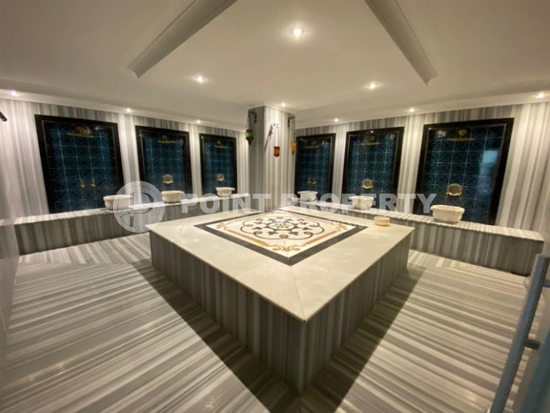 Панорамная квартира с видом на море, на 5-м этаже с мансардой, в центре спокойного района Аланьи - Кестель-id-6469-фото-13