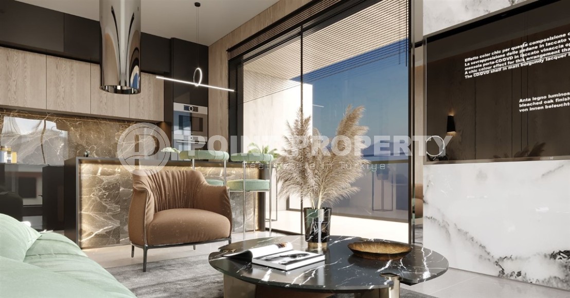 Квартира на 4-м этаже в жилом комплексе на этапе строительства, в 150 метрах от моря-id-6477-фото-2