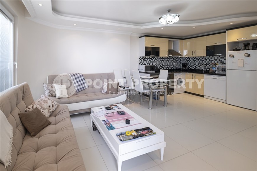 Небольшая квартира 1+1, на площади 53 м2, в живописной местности, в центре Аланьи-id-6486-фото-2