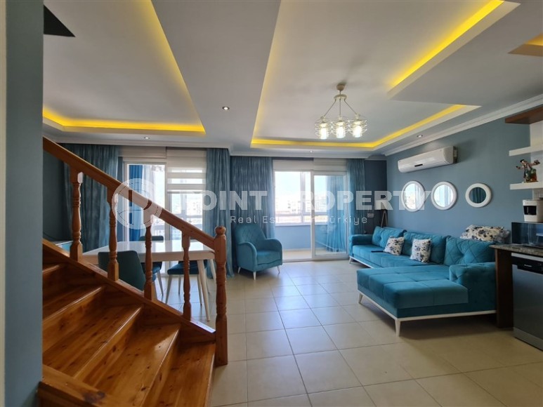 Duplex apartment with one bedroom, on the 11th and 12th floors, in the center of Mahmutlar-id-6488-photo-4