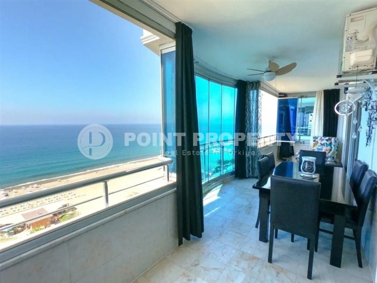 Панорамная двухуровневая квартира на первой линии от моря, в центре современного района Аланьи - Махмутлар-id-6510-фото-17