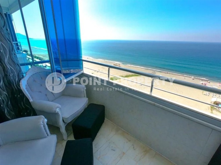 Панорамная двухуровневая квартира на первой линии от моря, в центре современного района Аланьи - Махмутлар-id-6510-фото-18