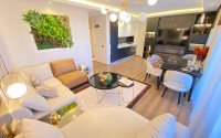 Stylish two-level apartment with modern design, on the first line from the sea, in the center of the prestigious area of Alanya - Kestel-id-6515-photo-3