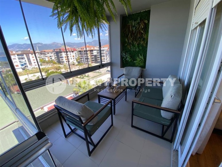 Stylish two-level apartment with modern design, on the first line from the sea, in the center of the prestigious area of Alanya - Kestel-id-6515-photo-17