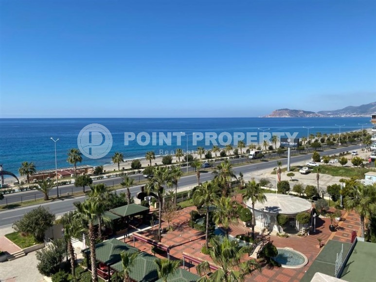 Stylish two-level apartment with modern design, on the first line from the sea, in the center of the prestigious area of Alanya - Kestel-id-6515-photo-21