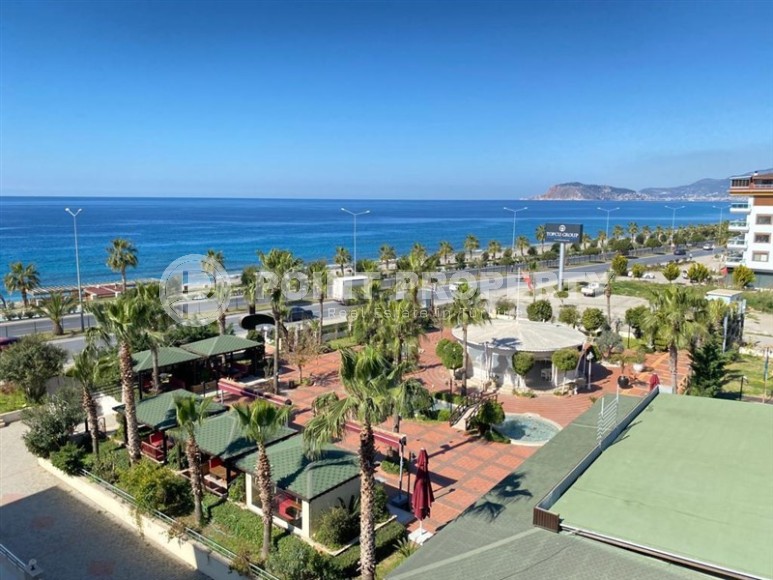 Stylish two-level apartment with modern design, on the first line from the sea, in the center of the prestigious area of Alanya - Kestel-id-6515-photo-22