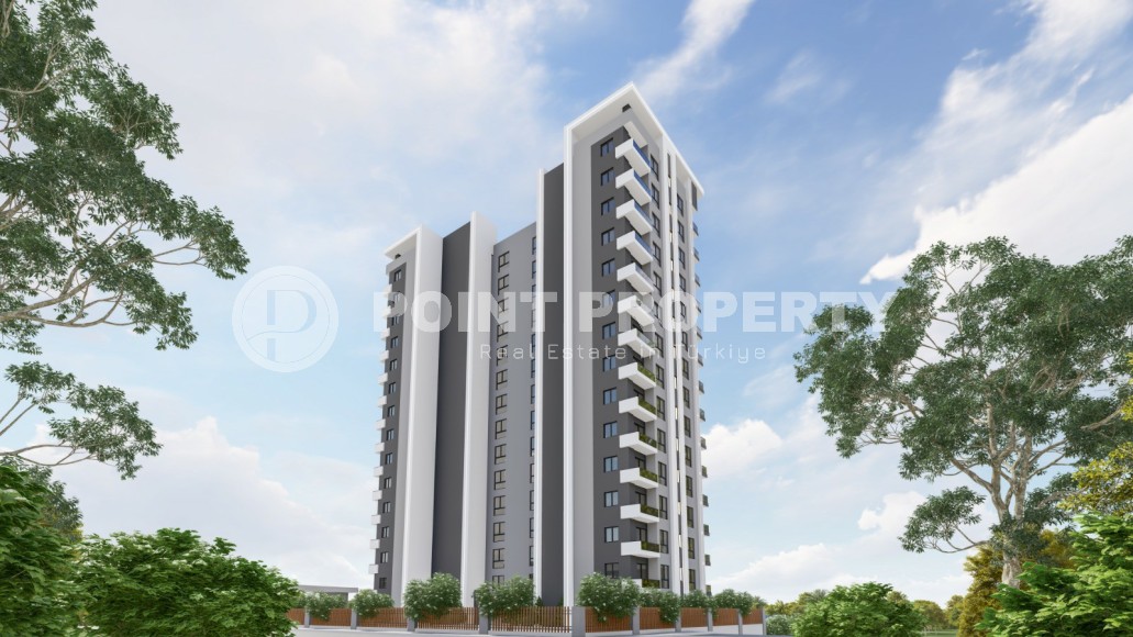 Апартаменты в жилом комплексе на этапе строительства, в популярном курортном и коммерческом районе Мерсина - Аяш-id-6517-фото-12