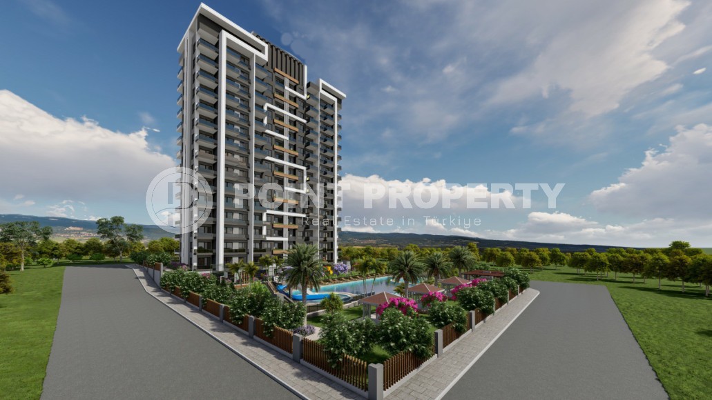 Апартаменты в жилом комплексе на этапе строительства, в популярном курортном и коммерческом районе Мерсина - Аяш-id-6517-фото-14