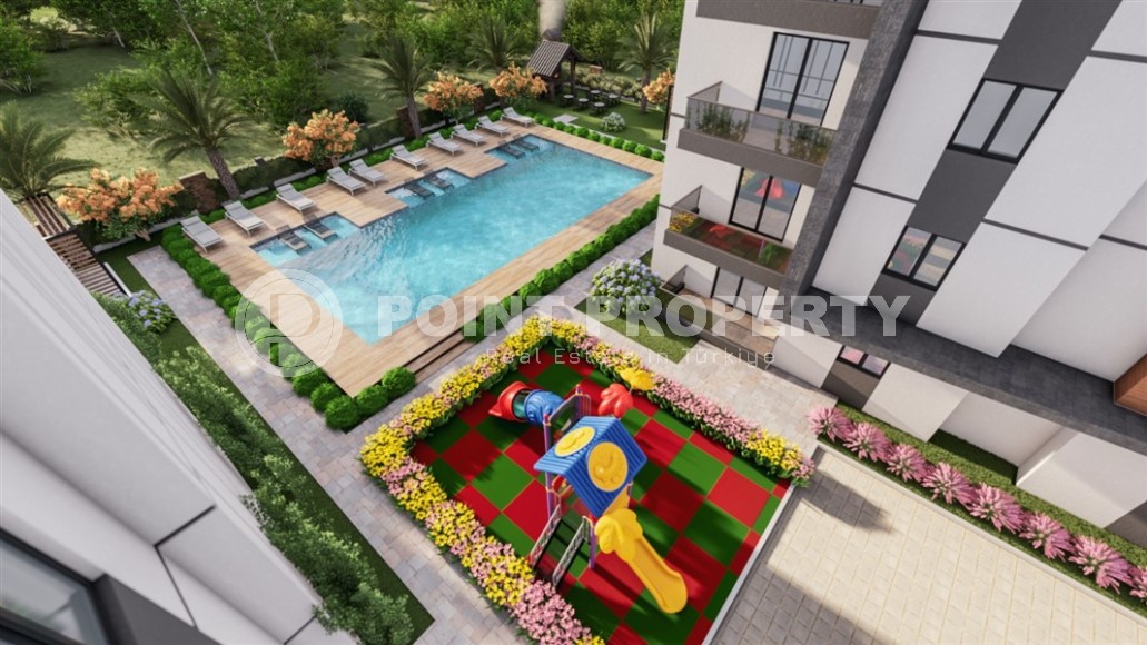 Новый инвестиционный проект в курортном районе Мерсина - Эрдемли - современный жилой комплекс премиум класса, с просторными квартирами 2+1-id-6522-фото-5