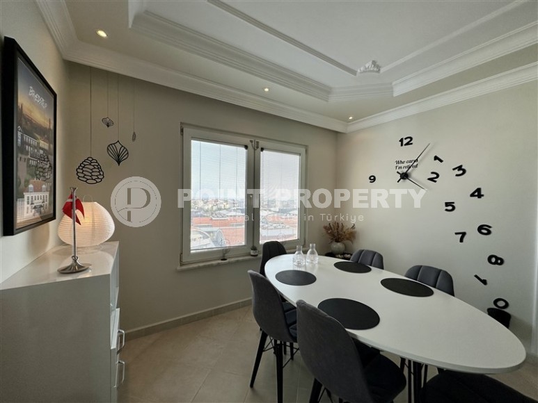 Panoramic apartment with views of the Taurus Mountains, on the 8th floor, in the center of the picturesque area of Alanya - Cikcilli-id-6527-photo-5