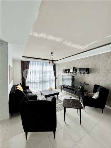 Панорамная двухуровневая квартира с видом на море, в комфортабельном жилом комплексе, в центре района Кестель-id-6539-фото-2