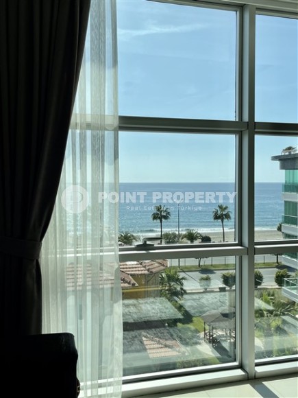 Панорамная двухуровневая квартира с видом на море, в комфортабельном жилом комплексе, в центре района Кестель-id-6539-фото-8