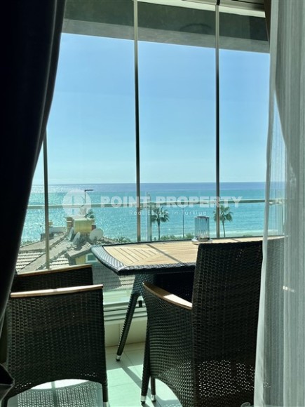 Панорамная двухуровневая квартира с видом на море, в комфортабельном жилом комплексе, в центре района Кестель-id-6539-фото-9