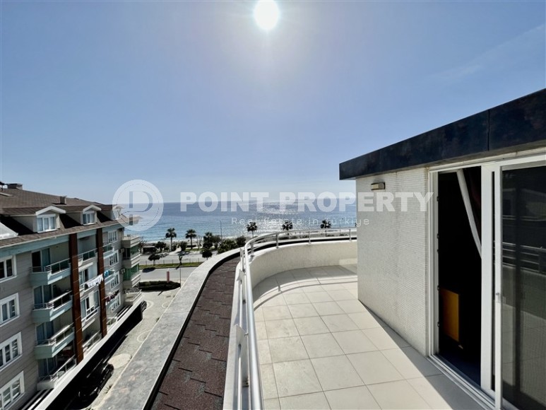 Панорамная двухуровневая квартира с видом на море, в комфортабельном жилом комплексе, в центре района Кестель-id-6539-фото-17