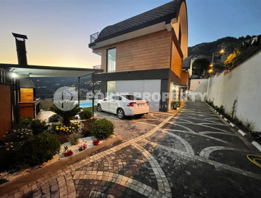 Новая вилла с тремя спальнями, 142м², с личным бассейном в элитном горном районе Алании Бекташ-id-1516-фото-2