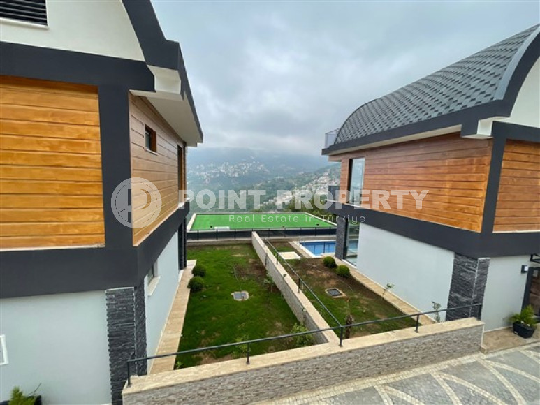 Новая вилла с тремя спальнями, 142м², с личным бассейном в элитном горном районе Алании Бекташ-id-1516-фото-5