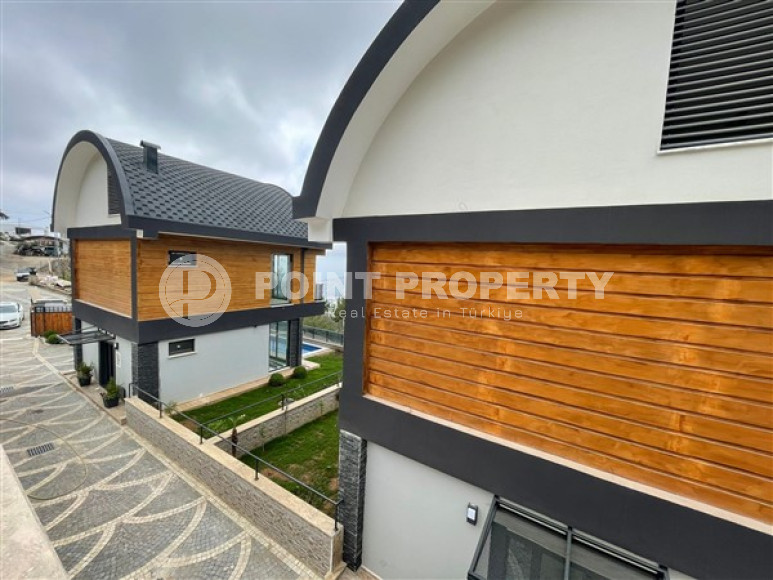 Новая вилла с тремя спальнями, 142м², с личным бассейном в элитном горном районе Алании Бекташ-id-1516-фото-7