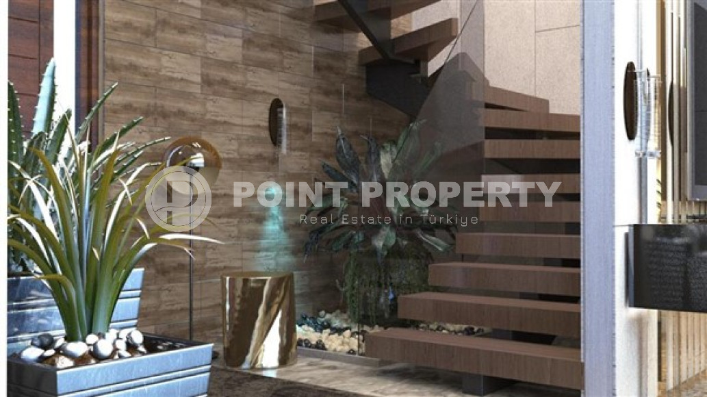 Новая вилла с тремя спальнями, 142м², с личным бассейном в элитном горном районе Алании Бекташ-id-1516-фото-8