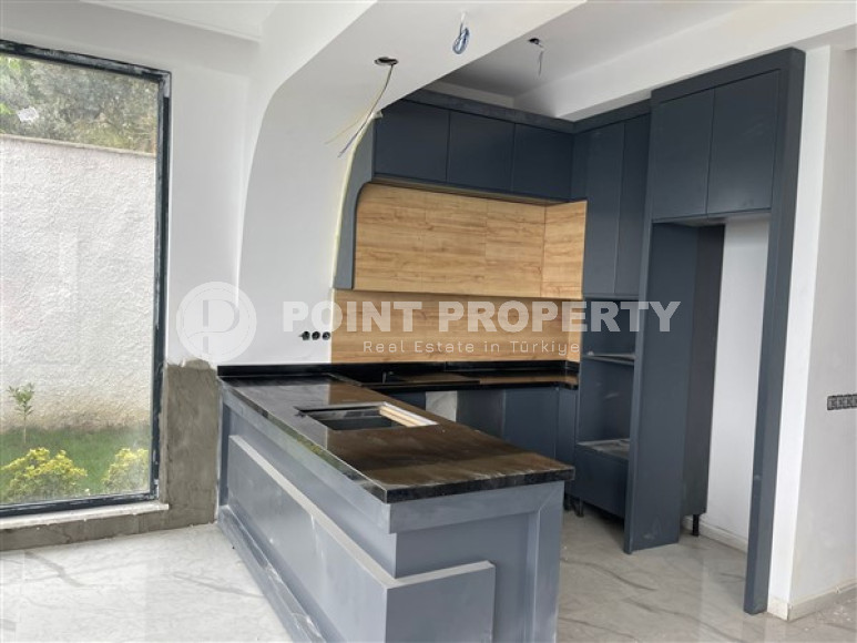 Новая вилла с тремя спальнями, 142м², с личным бассейном в элитном горном районе Алании Бекташ-id-1516-фото-13