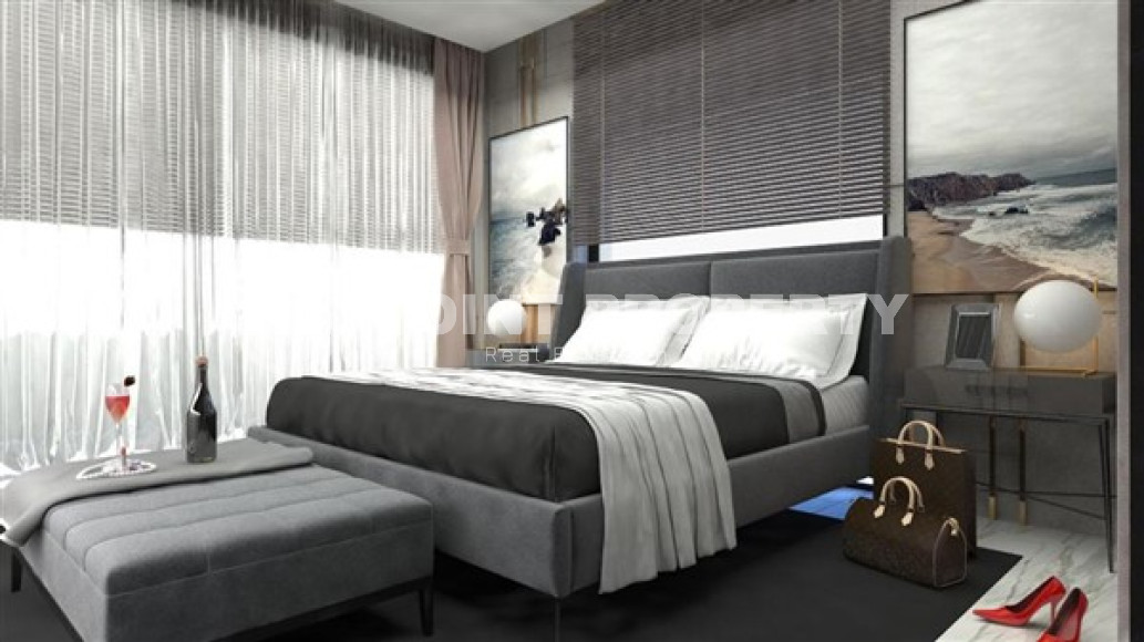 Новая вилла с тремя спальнями, 142м², с личным бассейном в элитном горном районе Алании Бекташ-id-1516-фото-18