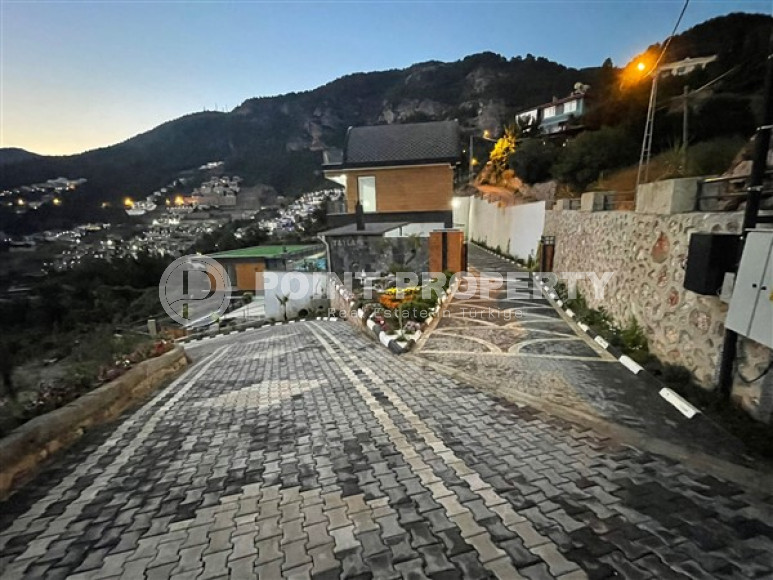 Новая вилла с тремя спальнями, 142м², с личным бассейном в элитном горном районе Алании Бекташ-id-1516-фото-24