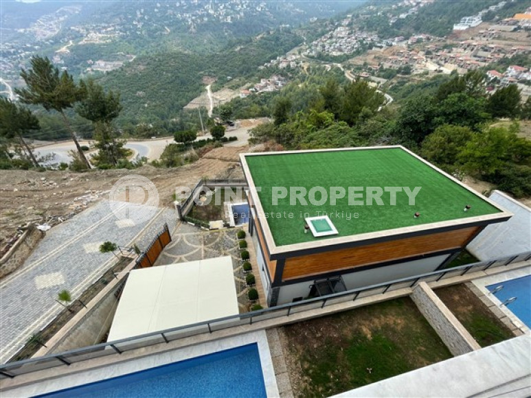 Новая вилла с тремя спальнями, 142м², с личным бассейном в элитном горном районе Алании Бекташ-id-1516-фото-29