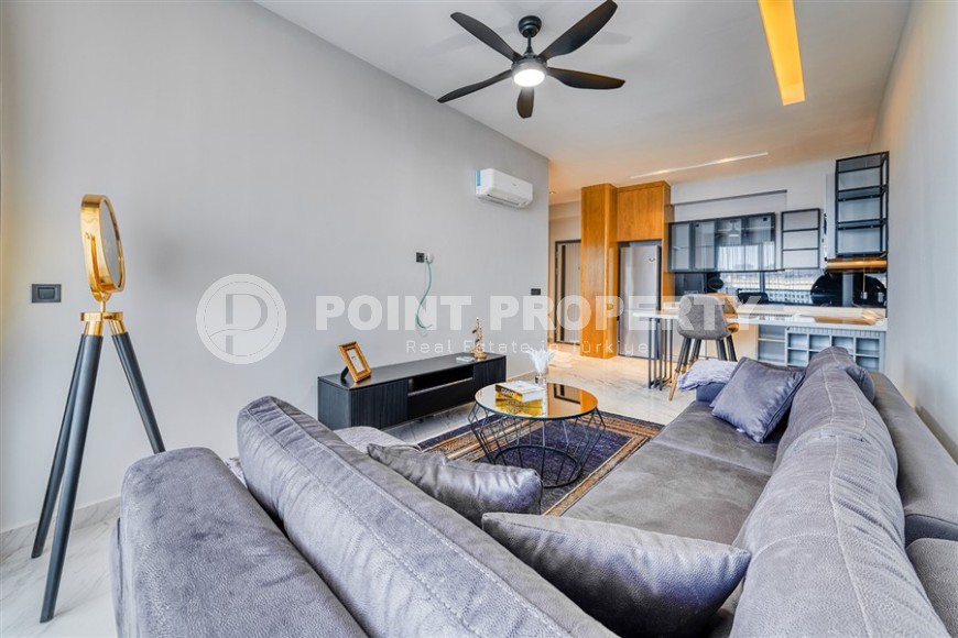 Современная квартира в роскошном жилом комплексе на первой линии от  моря, в центре живописного, экологически чистого районе Аланьи - Каргыджак-id-6561-фото-4