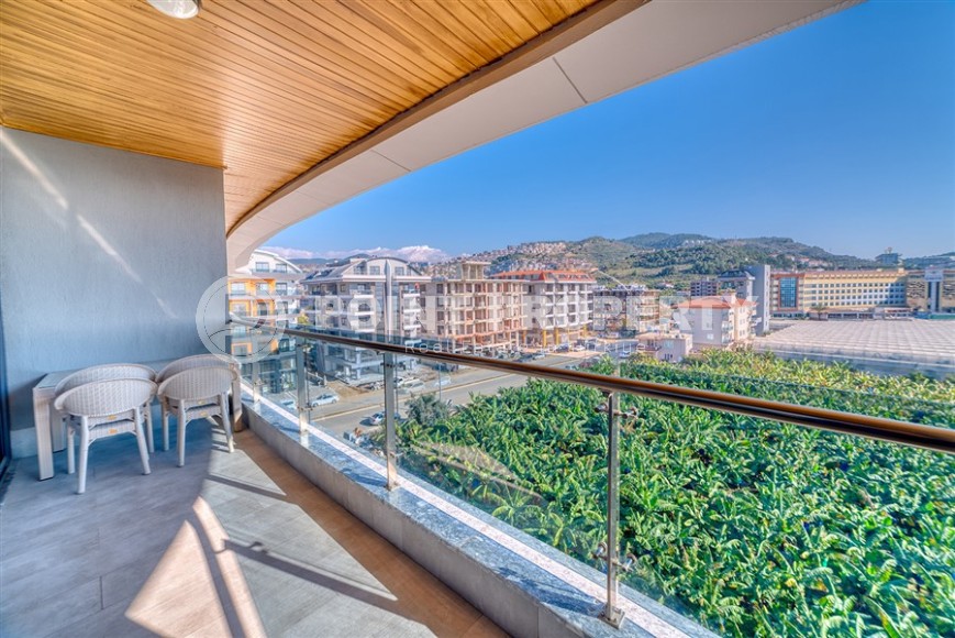 Современная квартира в роскошном жилом комплексе на первой линии от  моря, в центре живописного, экологически чистого районе Аланьи - Каргыджак-id-6561-фото-14